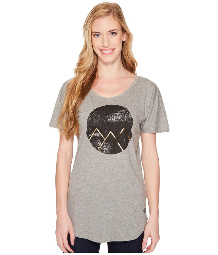 The North Face Graphic Short Sleeve Tee (tnf Medium Grey Heather) Women's T Shirt