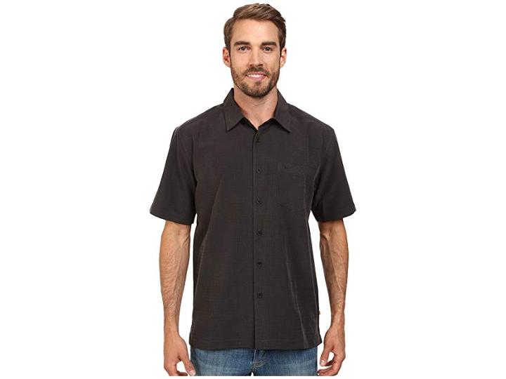 Quiksilver Waterman Centinela 4 Traditional Polynosic Woven Top (black) Men's Clothing