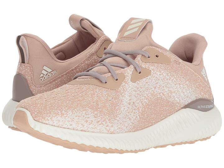 Adidas Running Alphabounce 1 (ash Pearl/off-white/ash Pearl) Women's Shoes