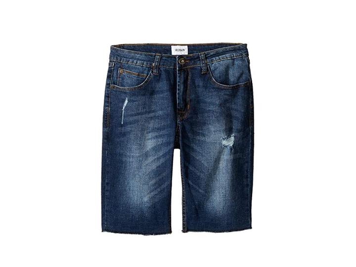 Hudson Kids Hess Cut Off Slim Straight Shorts In Medium Stone Used (big Kids) (medium Stone Used) Boy's Shorts