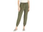 Juicy Couture Stud Embellished Jersey Yoga Pants (dark Army) Women's Casual Pants