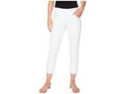 Jag Jeans Peri Straight Pull-on Twill Crop (white) Women's Jeans
