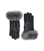 Ugg 3pt Toscana Waterproof Sheepskin Gloves (black Leather Multi) Extreme Cold Weather Gloves