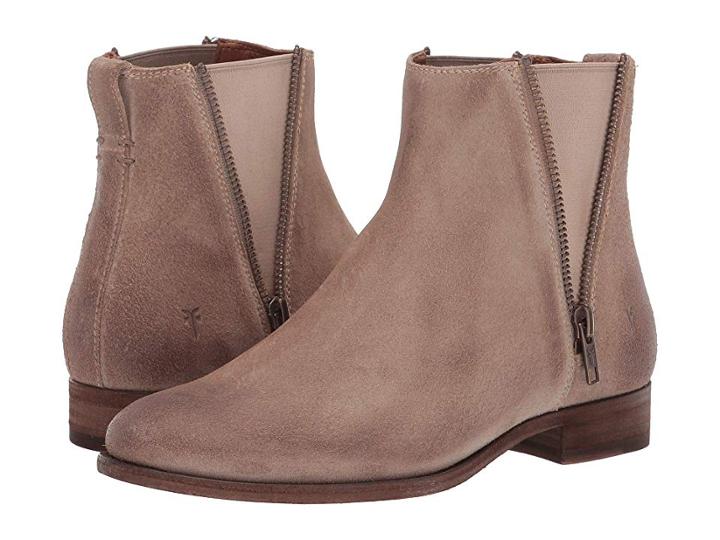 Frye Carly Zip Chelsea (ash Oiled Suede) Women's Dress Pull-on Boots