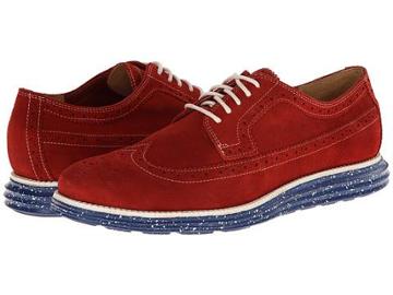 Cole Haan Lunargrand Long Wing (chili Pepper) Men's Lace Up Casual Shoes