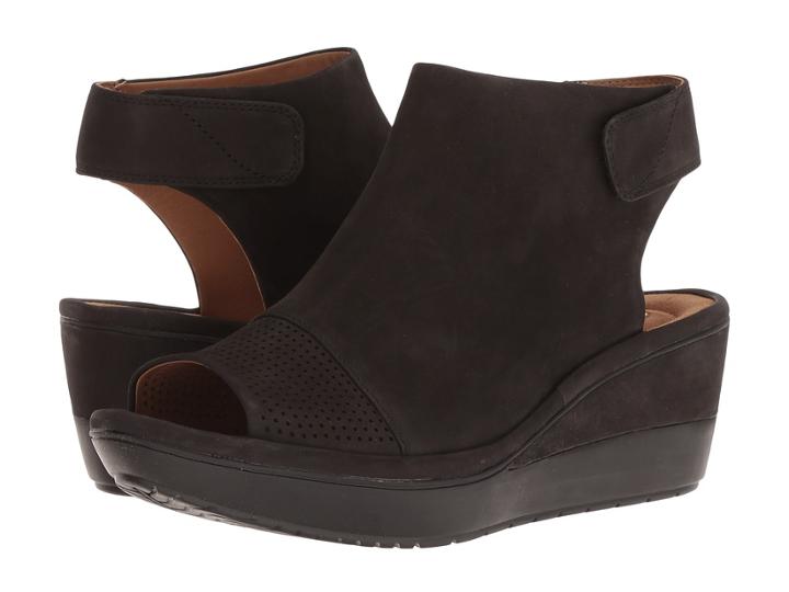 Clarks Wynnmere Abie (black Nubuck) Women's Shoes