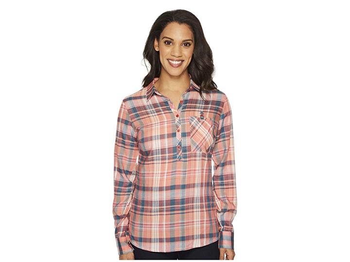 Kuhl Spektra Plaid (daylily) Women's Long Sleeve Button Up