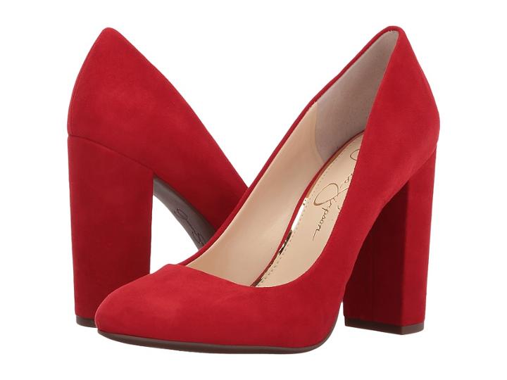 Jessica Simpson Belemo (red Muse Lux Kid Suede) High Heels