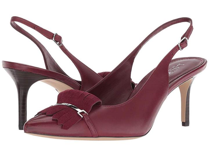 Lauren Ralph Lauren Latasha (merlot/merlot Burn Calf/kid Suede) Women's Shoes