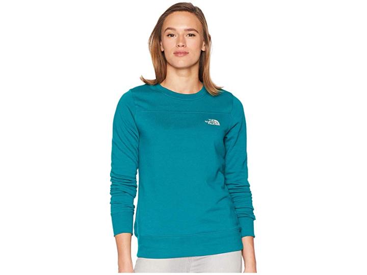 The North Face 1/2 Dome Fleece Crew (everglade/tin Grey) Women's Long Sleeve Pullover