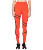 Reebok Linear High-rise Tights (glow Red) Women's Casual Pants