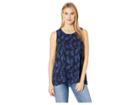 Anne Klein High Low Sleeveless Tunic (anne Black/gauguin) Women's Dress