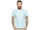 Original Penguin Heathered Distressed Circle Logo Tee (blue Topaz) Men's T Shirt