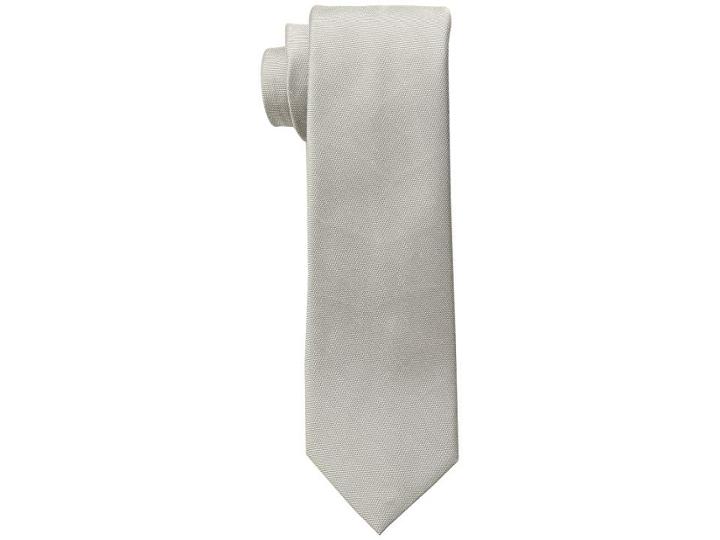 Calvin Klein Silk Cotton Solid (taupe) Ties