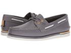 Sperry A/o 2-eye Nautical Leather (grey Leather) Men's Shoes