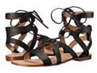 Splendid Cameron (black Soft Tumbled Leather) Women's Sandals