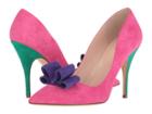 Kate Spade New York Latrice (pink Swirl/ink Blue Kid Suede) Women's Slip-on Dress Shoes