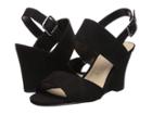 Athena Alexander Slayte (black Suede) Women's Wedge Shoes
