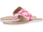 Jack Rogers Captiva (bright Pink/white) Women's Shoes