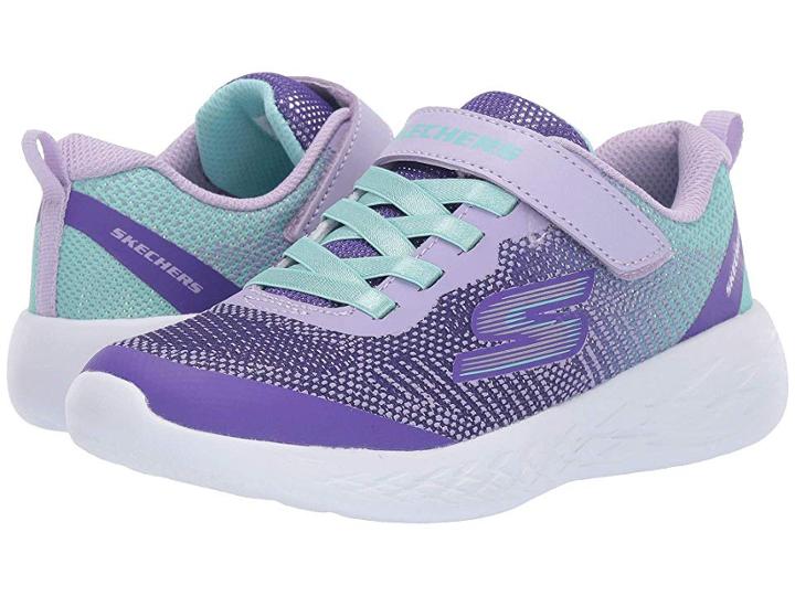 Skechers Kids Go Run 600 (little Kid/big Kid) (lavendar/multi) Girl's Shoes