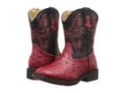 Roper Kids Cowboy Cool (toddler) (red Faux Ostrich Vamp) Cowboy Boots
