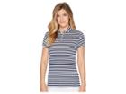 Nike Golf Dry Polo Short Sleeve Stripe (college Navy/white/white) Women's Clothing