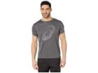 Asics Silver Short Sleeve Two Top (dark Grey) Men's Clothing