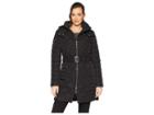Tommy Hilfiger Multi Quilt 35 Belted Puffer (black) Women's Coat