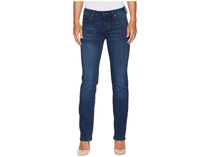 Liverpool Sadie Straight Jeans In Silky Soft Stretch Denim In Helms Dark (helms Dark) Women's Jeans