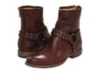 Frye Phillip Studded Harness (dark Brown Soft Vintage Leather) Women's Zip Boots