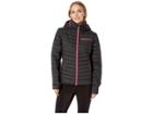 Spyder Timeless Down Hoodie (black/berry) Women's Sweatshirt