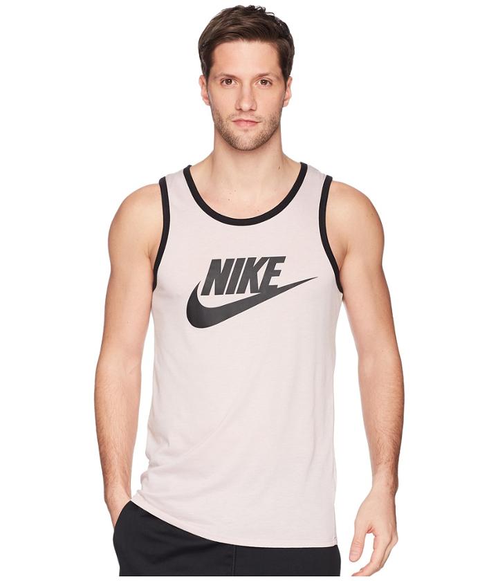 Nike Ace Logo Tank Top (particle Rose/black/black) Men's Sleeveless