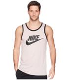 Nike Ace Logo Tank Top (particle Rose/black/black) Men's Sleeveless