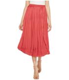 Vince Camuto Pleated Rumple Skirt (sunset Rose) Women's Skirt