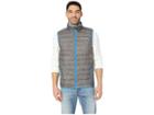 Columbia Lake 22 Down Vest (charcoal Heather Print/azure Blue) Men's Vest
