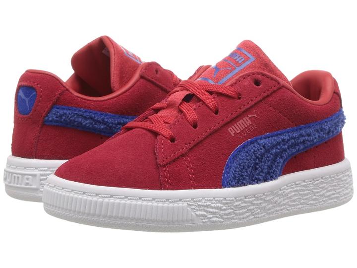 Puma Kids Suede Classic Terry (toddler) (toreador/lapis) Boys Shoes