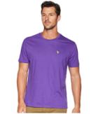 U.s. Polo Assn. Crew Neck Small Pony T-shirt (sea Violet) Men's Short Sleeve Pullover