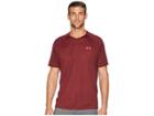 Under Armour Ua Techtm V-neck (dark Maroon/radio Red) Men's Clothing