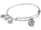 Alex And Ani Seaside Conch Shell Ii Bangle (rafaelian Silver) Bracelet
