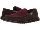 Woolrich Austin Potter Ii (chocolate/red Hunting Plaid Wool) Men's Slippers