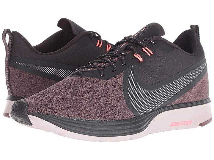 Nike Zoom Strike 2 Shield (oil Grey/metallic Silver/smokey Mauve) Women's Running Shoes