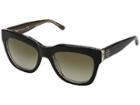 Tory Burch 0ty7126 53mm (black Crystal On Raffia/smoke Gradient) Fashion Sunglasses