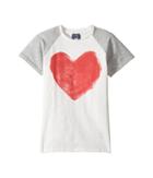 Toobydoo Graphic Heart T-shirt (toddler/little Kids/big Kids) (red/grey/white) Girl's T Shirt