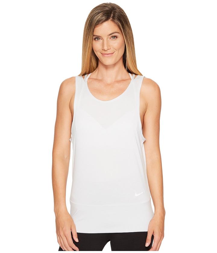 Nike Dry Training Tank (pure Platinum/white/white) Women's Sleeveless