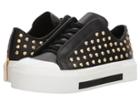 Alexander Mcqueen Low Cut Lace-up Sneaker (black/white/black/black/gold) Women's Lace Up Casual Shoes