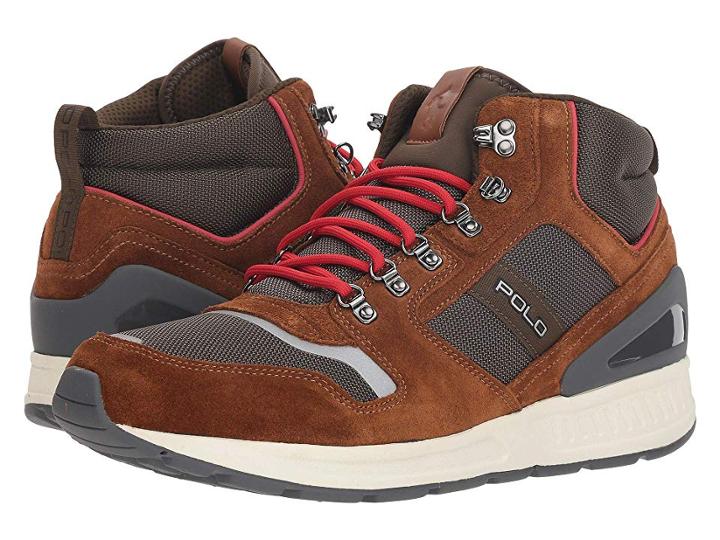 Polo Ralph Lauren Train 100 Mid (polo Tan/deep Olive) Men's Shoes