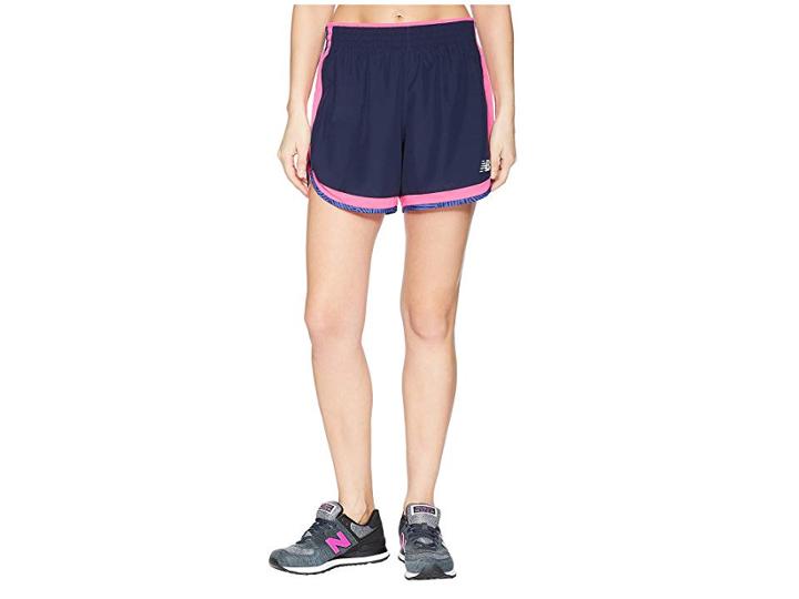 New Balance Accelerate 5 Shorts (pink Glo) Women's Shorts