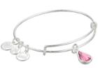 Alex And Ani Swarovski Teardrop Color Code Bangle (rose) Bracelet