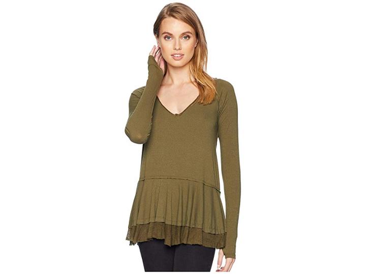 Free People Tangerine Tee (moss) Women's T Shirt
