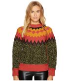 M Missoni Zigzag Sweater (brick) Women's Sweater
